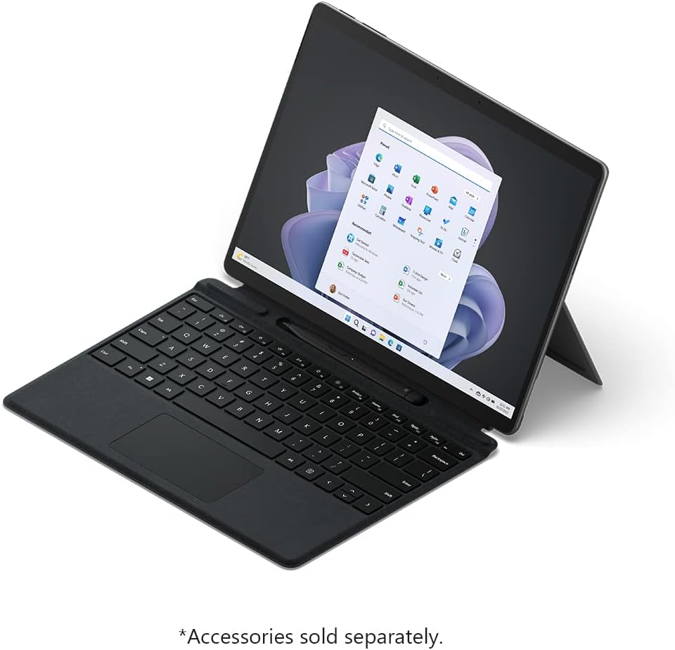 Microsoft Surface Pro 9, 13" 2-in-1 Tablet & Laptop, Thin & Lightweight, Fast Intel 12th Gen i5 Processor, 16GB Ram, 256GB Storage with Windows 11, Graphite Microsoft Copilot