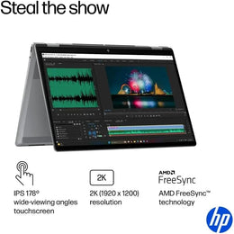 HP - OmniBook X Flip 2-in-1 - 16-ar0013dx 2K(1920x1200) Touch-Screen IPS LED Laptop - AMD Ryzen AI 5 340 2025 - 16GB Memory - 512GB SSD - Meteor Silver (B5UJ4UA#ABA)(198990145457) BRAND NEW