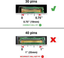 LCD Screen Replacement for HP EliteBook 850 G5 / 850 G6 15.6” 30 Pin