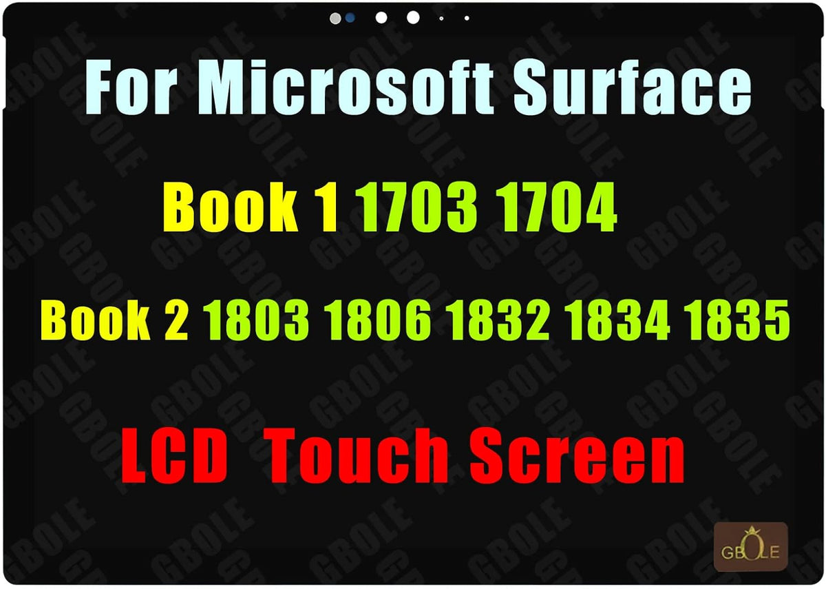 Screen Replacement for Microsoft Surface Book 1 1703 1704 1705 1706 Book 2 1803 1804 1805 1806 LCD LED Touch Screen Display Digitizer Assembly