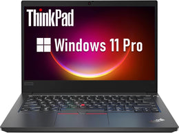 Lenovo ThinkPad E14 Laptop Computer, 14" FHD (1920x1080) Display, 10th Gen Quad-Core i5-10210, 16GB DDR4 RAM, 512GB SSD, HDMI, Webcam, Windows 11 Pro (Renewed)