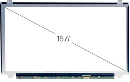 15.6” Slim LCD Screen Replacement 40 Pin with Screw Brackets