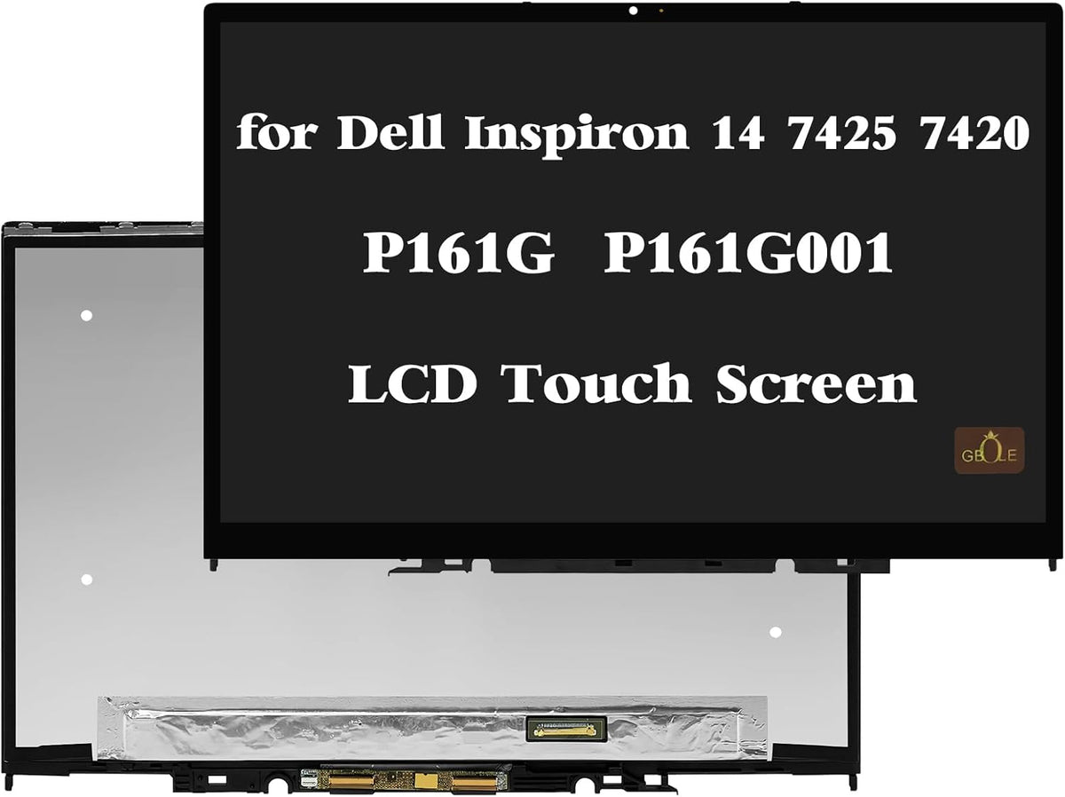 Screen Replacement for Dell Inspiron 14 7425 7420 2-in-1 P161G 14.0" WUXGA 1920x1200 IPS LCD Screen Touch Display Digitizer Assembly