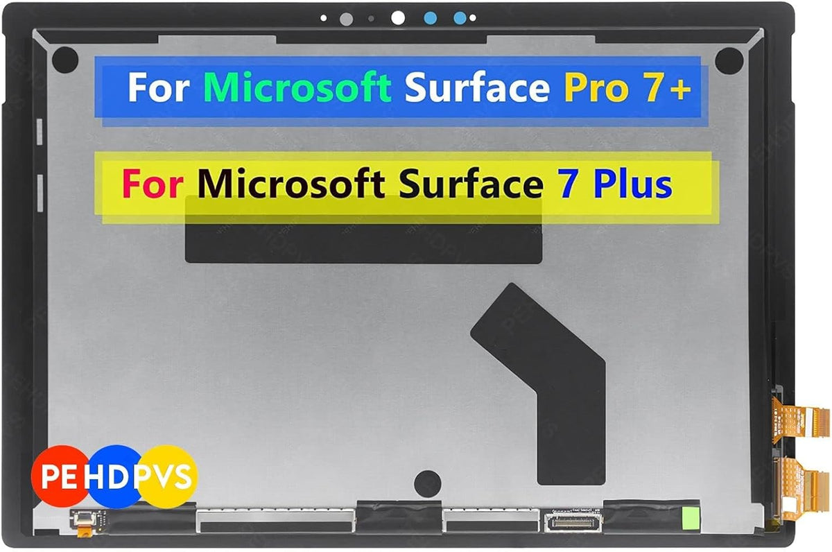 for Microsoft Surface Pro 7 Plus 1960 1961 Screen Replacement for Surface Pro 7+ Display 2736x1824 12.3 inch LCD Touch Screen Digitizer Assembly (Not fit for Pro 7)