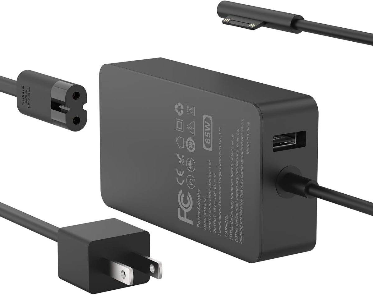 65W Charger Compatible with Microsoft