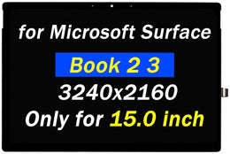 Replacement for Microsoft Surface Book 2 LCD Screen for Surface Book 3 Display 1792 Digitizer 1793 1813 (2017) 3240X2160 LCD Touch Screen Laptop Assembly (Only for 15 inch Screen)