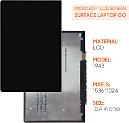 Screen Replacement for Microsoft Surface Laptop Go 1943 LCD Display Touch Screen Digitizer Full Assembly,with Tools