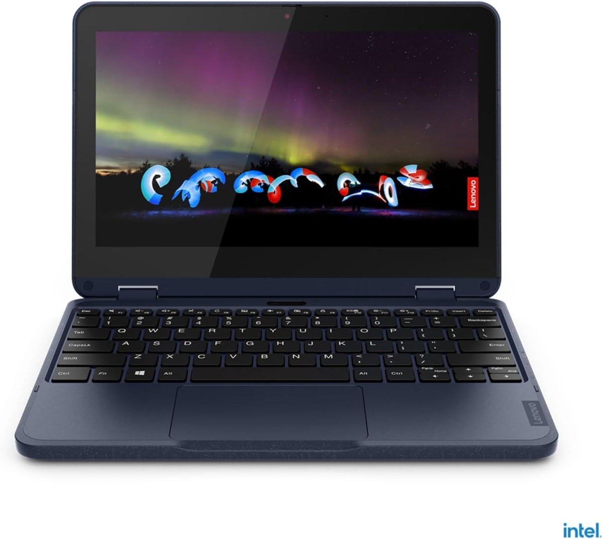 Lenovo 500w Gen 3 Intel 2-in-1 Laptop | 11.6" 1366x768 HD | Pentium - N6000-512GB SSD Hard Drive - 8GB RAM | 4 cores @ 3.3 GHz Win 11 Home Blue