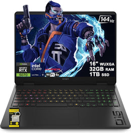 HP OMEN 16 Slim 16-AN0075CL | Intel Core Ultra 9 285H | RTX 5070 8GB | 32GB RAM | 1TB SSD | 16" Gaming Laptop new laptop